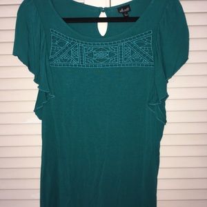 Willi Smith Flutter Sleeved Top